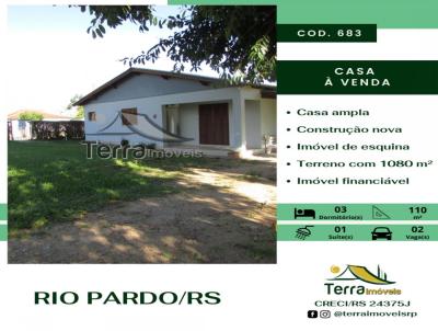 Casa para Venda, em Rio Pardo, bairro Jardim Boa Vista, 3 dormitórios, 1 banheiro, 1 suíte, 2 vagas