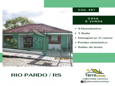 Casa para Venda, em Rio Pardo, bairro Guerino Begnis, 3 dormitórios, 3 banheiros, 1 suíte, 2 vagas